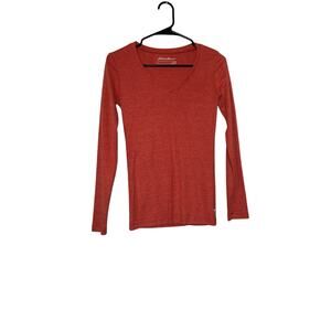 Eddie Bauer Long Sleeve V Neck Top